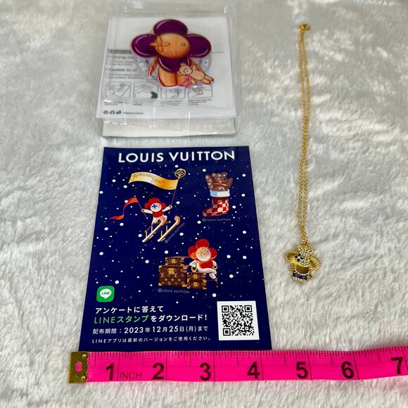 Louis Vuitton Vivienne Mascot auth Stickers, handmade necklace, phone pop socket - Picture 7 of 8
